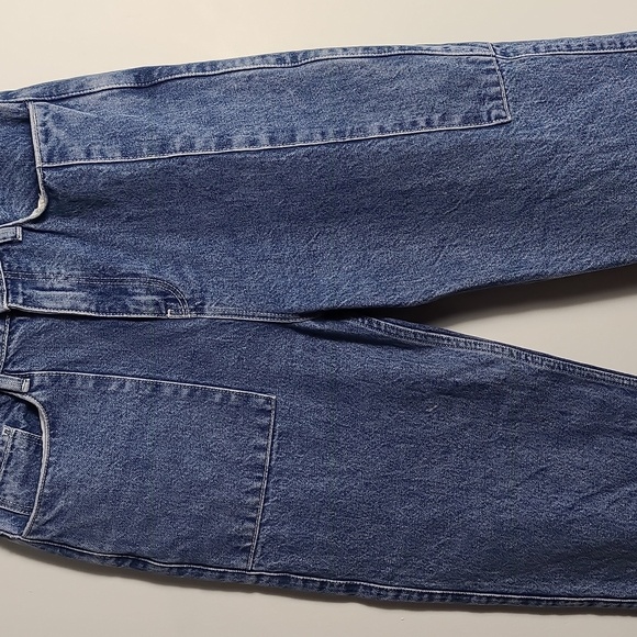 BA&SH Astel Jeans Straight Cut Offs in Indigo Size 2 - Picture 8 of 16